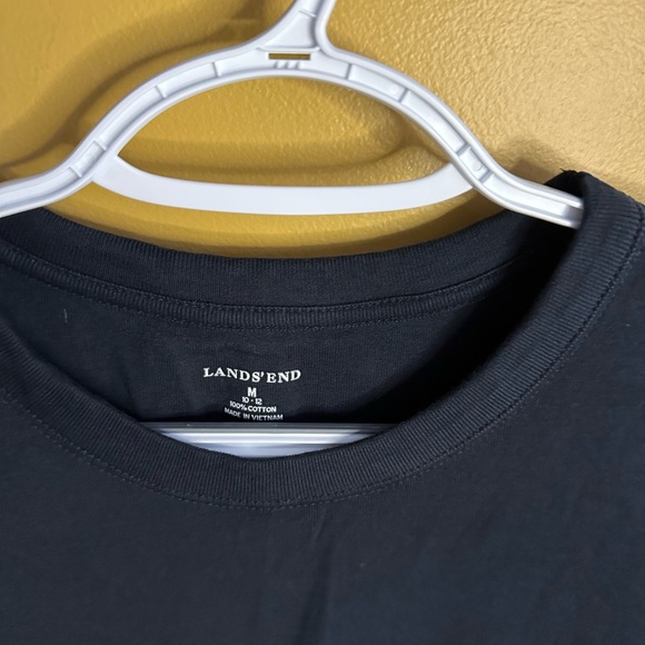 Lands' End Classic Black Tee - Picture 2 of 3